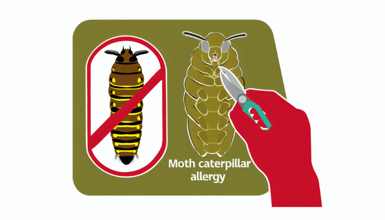 Güve tırtılı alerjisi böcek alerjileri